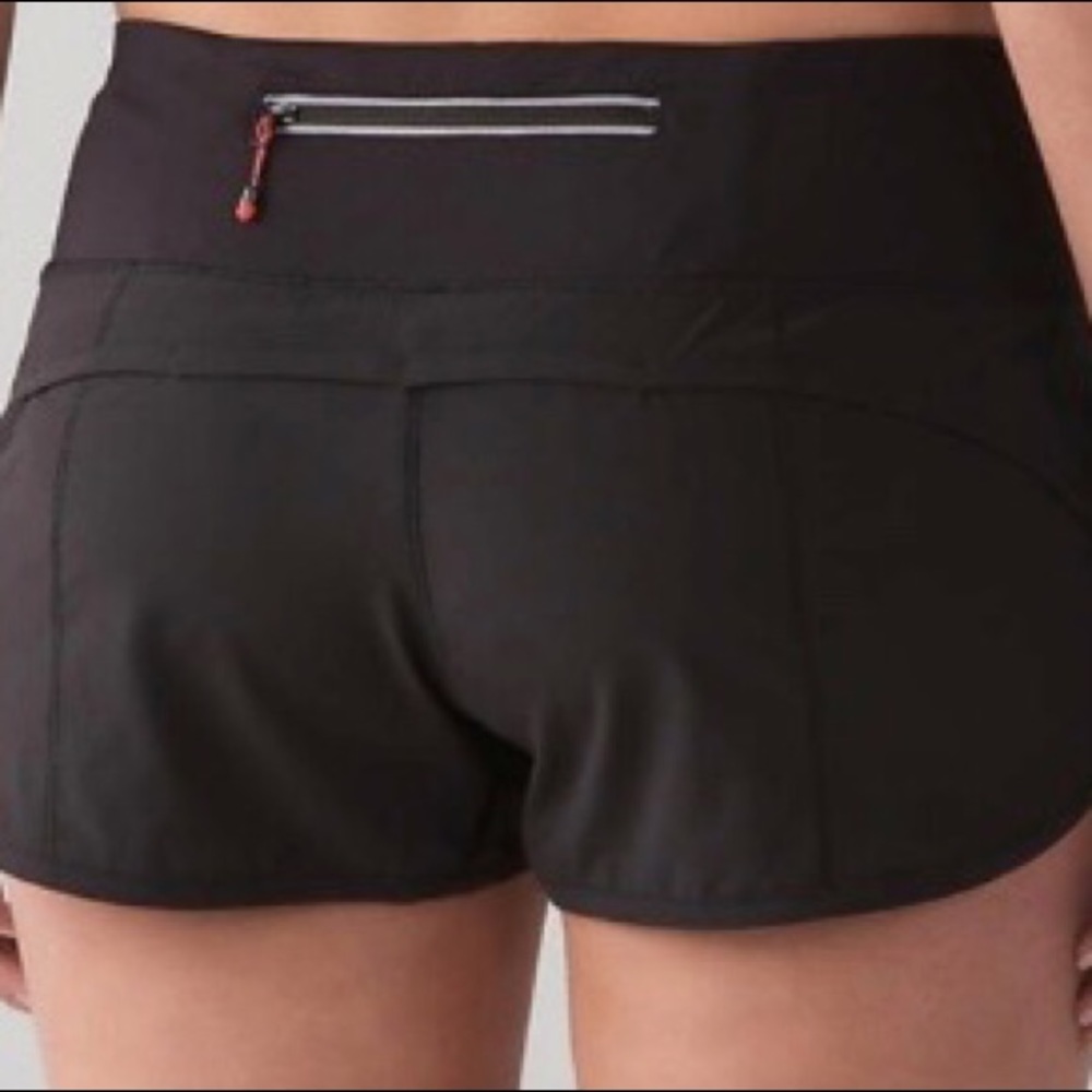 Lululemon Black Speed Shorts - Size 6